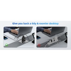 Acer 67W Adapter - 1xUSB-A & 2xUSB-C - High-Speed Charging, Ultimate Convenience! (SKU: 4711721041420)